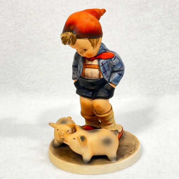 Goebel Hummel #66 "Farm Boy"  TMK6 - 5.5 Inches - Permanently Retired Hummel - Picture 9 of 11